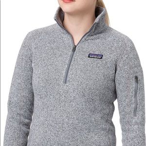 Patagonia 1/4 zip Better Sweater in heather gray